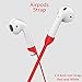 YUPING AirPods Case Silicone Protective Cover,2 Anti-Lost Strap,2 Pairs of Ear Hook,1 Headphone Case Compatible Apple AirPods (6PACK)-Red