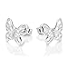 925 Sterling Silver Little Butterfly 11 mm Post Stud Earrings
