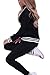 YUTRENDS Women's V-Neck Tracksuit Sweat Suit Sport Athletic Hoodie and Pant Set