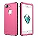 iPhone 7 Plus Case, iThrough Waterproof Underwater Case for 7 Plus/5.5 Inch, Dustproof, Snow Proof, Shockproof, Heavy Duty Protective Slim Carrying Case Cover Protector for iPhone 7 Plus (Pink)