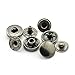 60 Sets 10mm Metal Snap Fasteners Press Stud Rounded Sewing Rivet Buttons Clothing Leather Craft DIY Poppers Black