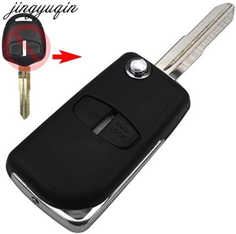 AjaxStore - 2 Button Modified Flip Folding Remote Key Shell Case for Mitsubishi New ASX GRANDIS Outlander LANCER-EX Right Blade