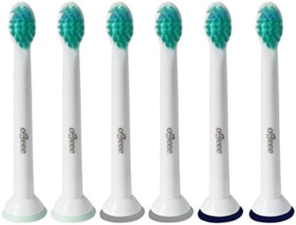 Ogeee Replacement Toothbrush Heads, Replaces Philips Sonicare HX6024,HX6023 ProResults Compact, Compatible with Philips Sonicare DiamondClean, FlexCare, FlexCare+, FlexCare Platinum and More(6 Counts)