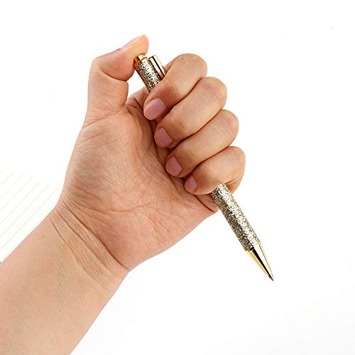 Ballpoint Pens, Retractable Black Ink Pens, (1.00 mm) Medium Point Ball Pen for Office Stationery Pack Of 4 Pens and Refills (Click Pens - 4 Pack)