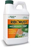 American Hydro Systems Rid O Rust RR2 Rust Stain Preventer. Use Rid O' Rust RR2 to Prevent Ugly Rust Stains Caused by Irrigation Well Water with a pH of 6 or Greater with Any Hardness Level.