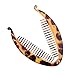 Two Pack! Tortoise and Black 5 Inch Banana Clip Hair Clincher Rounded Edges Hair Comb