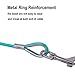 【90 Day Guarantee】 Dog Tie Out Cable for Dogs Pets - Heavy Duty Dog Tether Run Cable Leads for Yard Camping Outdoor for Small Medium Large All Dogs, Turquoise Blue 10ft