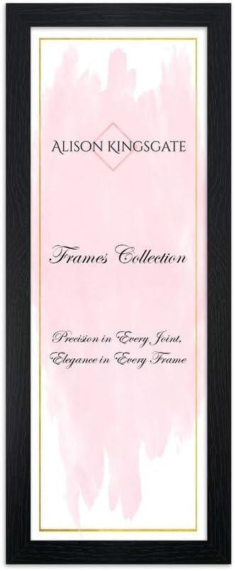 Alison Kingsgate Modern 20x10 Black Picture Frame Engineered Wood