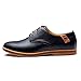 Seakee Men's Leisure Lace-up Flat Oxford Dress Shoes