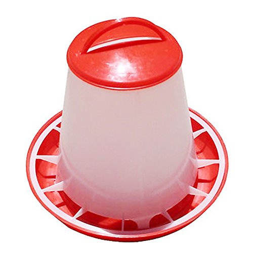 Ponnen Geflügeltränke & Futterspender Trinkwasser Futterbecher Schale für Vieh, Huhn, Henne Ente Vogel – Bild 6