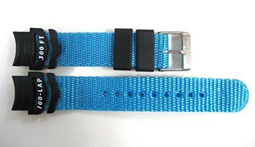 FREESTYLE 14MM BLACK BRIGHT BLUE NYLON RUBBER WATERPROOF STRAP WATCH BAND