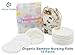 Micro Cube 4 Layers Organic Bamboo Nursing Pads 12 Pack with Laundry Bag Cloth Bag Reusable Washable Soft Absorbent Leak Proof Breathable Hypoallergenic Skin Irritation Baby Shower Breastfeeding