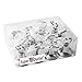 Super Z Outlet Silver Bell Place Card Holders for Table Numbers, Restaurant Menu, Weddings, Party Decoration (12 Pack)