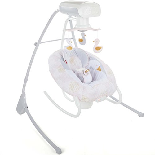 Fisher-Price My Sweet Swan 2-in-1 Deluxe Cradle 'n Swing in Kuwait
