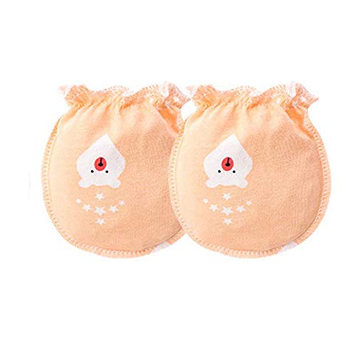 Adeimoo Baby Cotton Gloves Newborn Infant Toddler No Scratch Mittens (6 pair E)