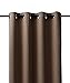 NICETOWN Bedroom Blackout Curtains and Drapes - Window Treatment Thermal Insulated Solid Grommet Blackout Draperies for Bedroom (Set of 2 Panels, 52 by 63 Inch, Cappuccino)