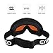 Enkeeo Motorcycle Goggles Anti-Scratch Cycling Googles Dust Proof Bendable Eyewear with Padded Soft Foam, Adjustable Strap for Adults' Cycling Skiing Climbing Shooting (Orange Lens)