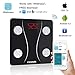 Scales Digital Weight & Body Fat ESHOWEE Bmi Bluetooth Scale Digital Bathroom Wireless Weight Scale Body Composition Analyzer App, Black