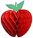 3-Piece 7 Inch Apple Decoration, Red Blue Yellow