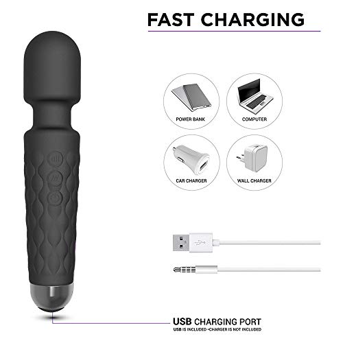 HANYUNMY Vibrator Wand Adult Toys for Women Clitoral Stimulator - G Spot Vibrators Dildo-Powerful, Water-Resistant… - Image 5