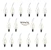 LUXON Flame tip LED filament candelabra light bulb Warm White 2W 2700k Use in Chandeliers,Wall Sconces,and Pendant Lighting (16 pack)