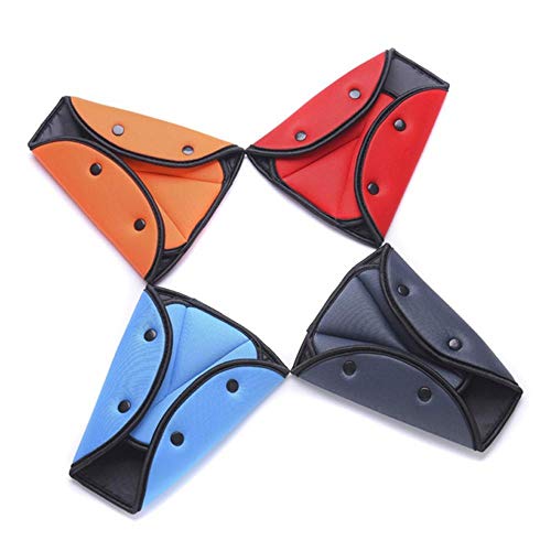 Aolvo Kids Seatbelt Adjuster Universal Kids Seatbelt Cover for Jeep BMW - Car Safety Seatbelt Adjuster Protector Clip Triangle Positioner for Short People, Perfect for Car Motors Truck Bus Vehicle - Thumbnail 5