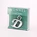 Monnel Z-324 Letter D Keychain Simple Alphabet Key Ring Creative Packaging Design Box