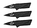 3 PACK of Lawn Lake Sales Brand, Credit Card Sized, Folding Pocket Knife, Keep In Your Bug Out Bag (BOB), Cars, Campers, Boats, Hiking Pack, Emergency, Survival, Tactical, EDC Knife