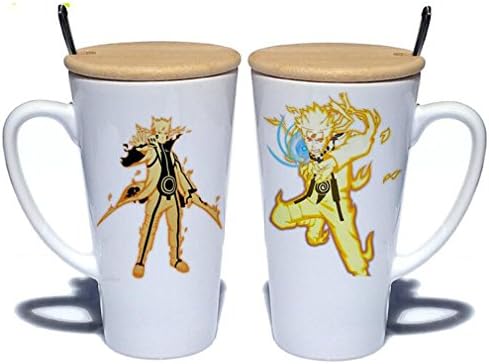 Cartoon Anime Naruto Coffee Milk Ceramic Mug Cup Travel Mug Christmas Birthday Best Gift (E)