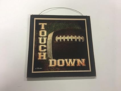 Amazon Com Football Touch Down Sports Wall Art Sign Boys