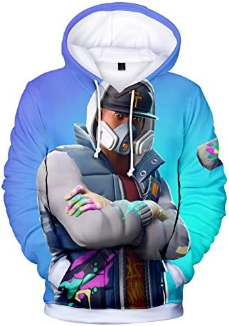Mvruve Kids Girls Boys Fortnite Hoodie Comfy Hooded Crewneck Sweatshirts