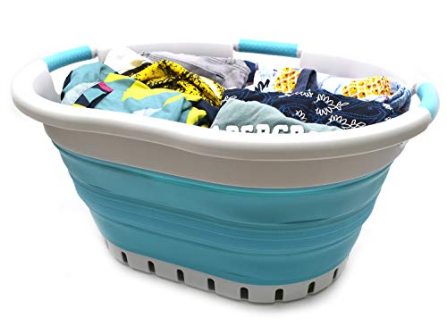 2 SAMMART+Collapsible+Plastic+Laundry+Basket