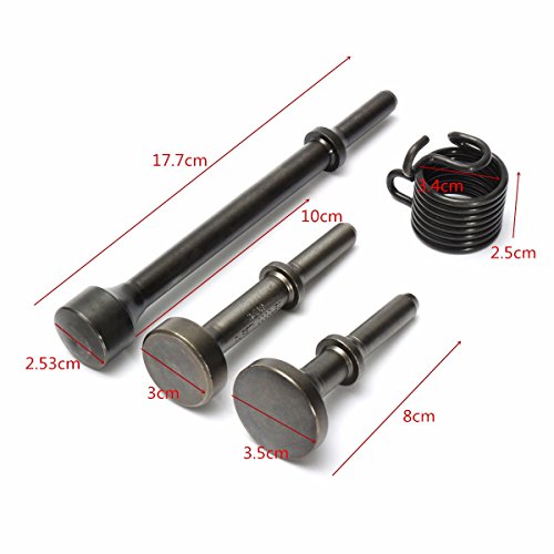 Winnerbe 3pcs Smoothing Pneumatic Air Hammer Pneumatic Bit Set With Spring