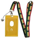 Pot Print Lanyard w/ID Badge Holder and Charm