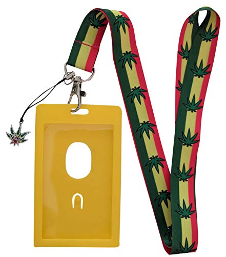 Pot Print Lanyard w/ID Badge Holder and Charm