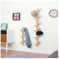 Yliquor Sturdy Coat Rack Stand Wall Mount Coat Hanger Tree Branch Coat and Hat Stand with 6-Hook for Clothes, Suits, Accessories, Ship from USA