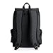 KAKA Lightweight Canvas Backpack Shoulder Daypack for 15.6-Inch Laptops Black