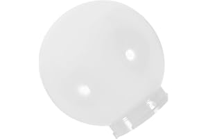 Mikikit Replacement Acrylic Globe Lamp Shade 10 Inch Diameter for Outdoor Wall Lamps and Streetlight