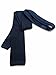 100% Silk Knit Tie - Midnight Blue Knit Necktie