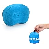 CRAZO Premium TPU Inflatable Camping Pillow, Easy to Inflate and Deflate, Eco-friendly Portable Aeros Travel Pillow, Neck-protective Ergonomics Design, Comfortable and Durable