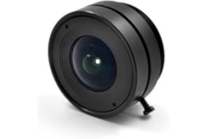 DIOCHE 2.1mm 3MP CS Mount Lens, Wide Angle CCTV Camera Lens Aluminum Alloy for Home Security Cameras, Approx. 28.0x10.50mm Default