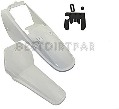 MAXFASTMAX(TM) WHITE PLASTIC FENDER FAIRING KIT FOR YAMAHA PW80 PEEWEE PW 80