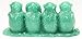 Feng Shui Green See No Evil, Hear No Evil, Speak No Evil Monkey 4 Wise Monkeys Figurine Statue Wealth Lucky Figurine Home Decor Gift