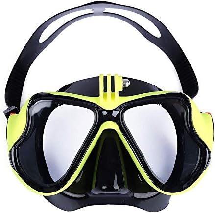VILISUN Diving Mask, Scuba Mask with Tempered Glass, Snorkel Mask with Camera Mount, Food-Grade Silicone and Easy Adjustable for Adults & Youth