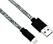 UberPower by NRGized Flat Premium Lightning to USB Cable Apple MFi Certified 3ft / 0.9m for iPhone 6S 6S Plus 6 6Plus 5s 5c 5, iPad Air, Air mini, iPad, iPod (Zebra)