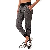 RBX Active Women's RBX Active Women's Fleece Cuffed Jogger Sweatpants Charcoal Grey M