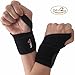 Wrist Brace Support Neoprene Wraps - 2 Pack for Women and Men Adjustable for Right and Left Hand with Thumb Stabilizer for Yoga, Carpal Tunnel, Tendonitis, Gymnastics, Bowling, Weightlifting, Typing