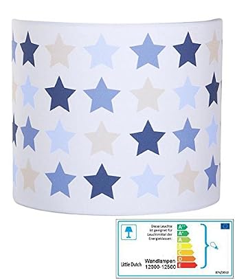 Little Dutch Wandlampe Sterne Blau Mint Beige 20cm Amazon De