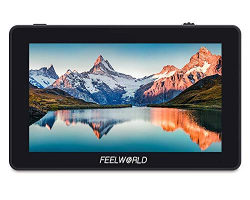 Feelworld F6 Plus Video Assist 4K 1920x1080 5.5 Inch 3D LUT Touch Screen IPS FHD Support HDMI Field Monitor On DSLR Camera With Tilt Arm (F6 Plus 5.5'' Standard)