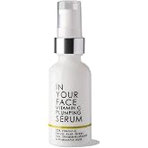 In Your Face Vitamin C Serum &ndash; Hydrating &amp; Brightening Vitamin C Face Serum with Hyaluronic Acid, Shiitake Mushroom, Jojoba Oil &amp; MSM &ndash; Anti Aging Skin Care for Dark Spots, Wrinkles &amp; Fine Lines &ndash; 1oz